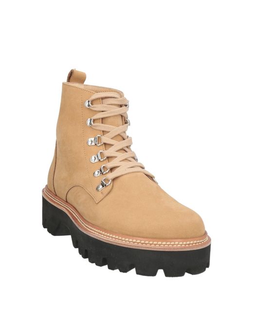 OSOI Natural Ankle Boots Cow Leather