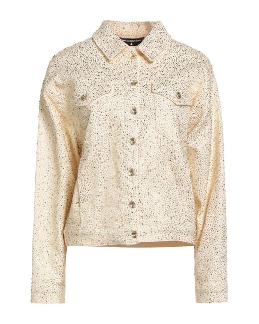 Patrizia Pepe Natural Denim Outerwear Cotton, Elastane, Glass