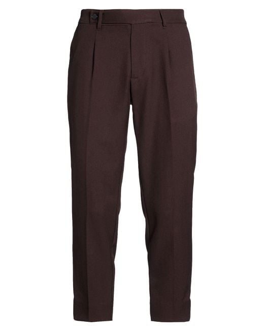 Gazzarrini Brown Pants Polyester, Viscose, Elastane for men