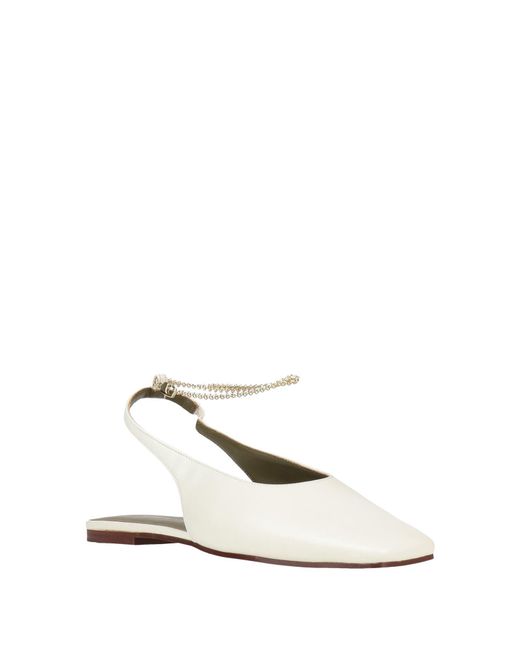 MARIA LUCA White Ballet Flats