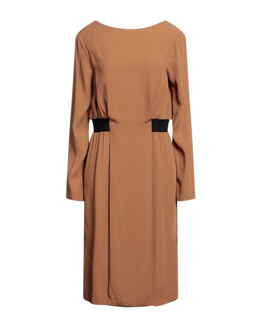 Trussardi Brown Midi Dress