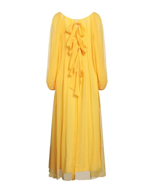 Chloé Yellow Maxi-Kleid