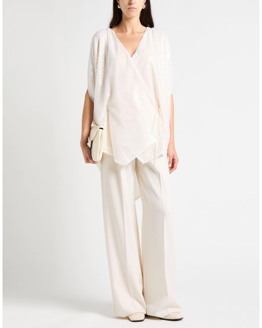 R.ev White Ivory Top Polyester