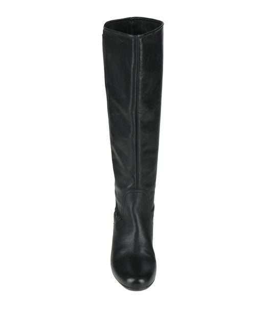 Frau Black Boot Leather