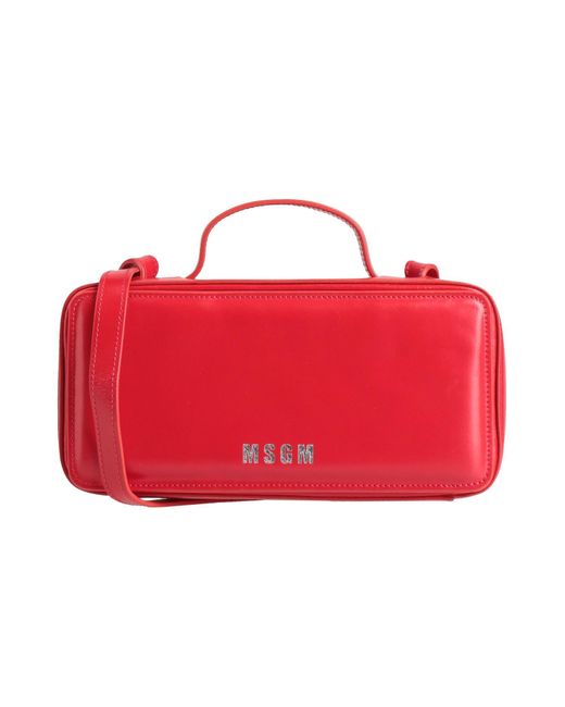 MSGM Red Cross-Body Bag