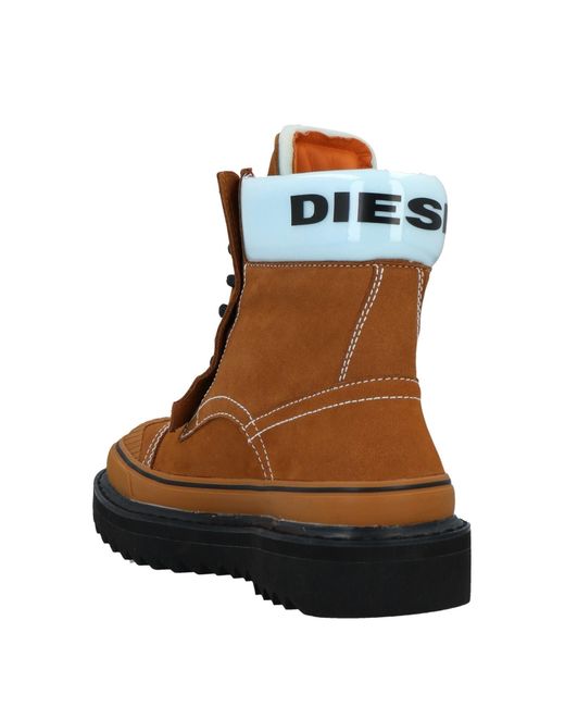 Botines de caña alta DIESEL de Cuero de color Marrón para hombre | Lyst