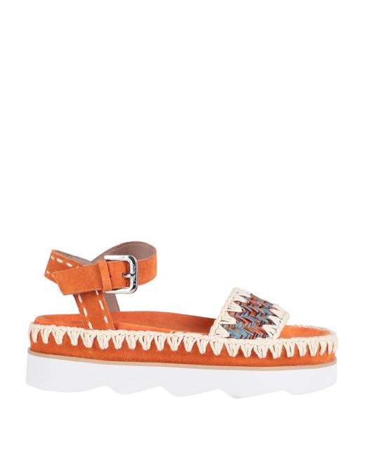 Mou Orange Sandals