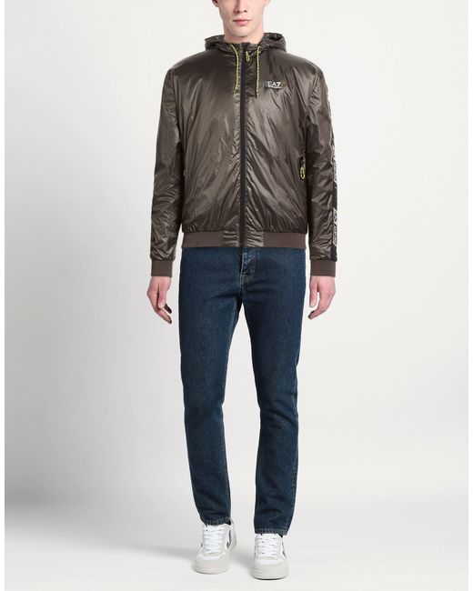 EA7 Gray Jackets for men