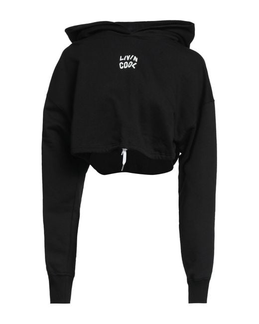 LIVINCOOL Black Sweatshirt Cotton