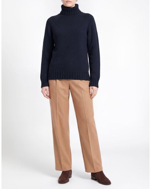 Aragona Blue Turtleneck Cashmere