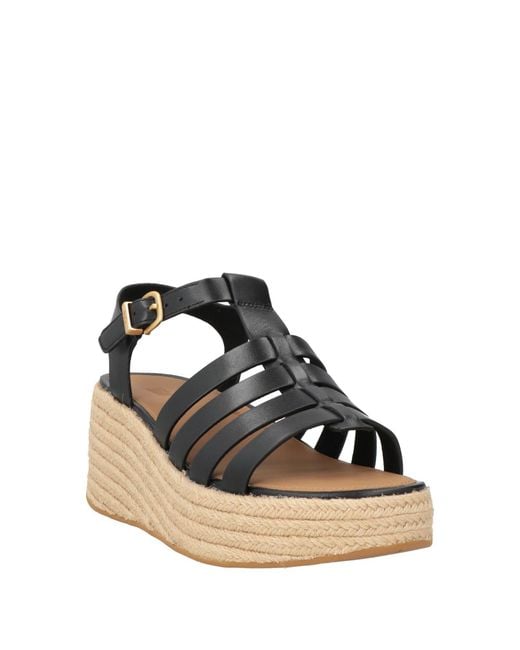 Fitflop Black Espadrilles Leather