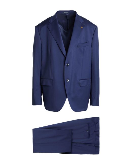 Sartoria Latorre Blue Suit Virgin Wool for men