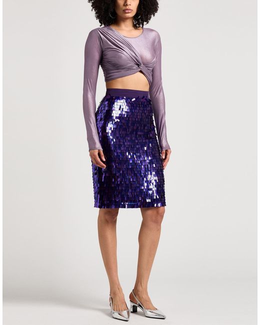 Elisabetta Franchi Purple Lilac Top Polyamide, Elastane