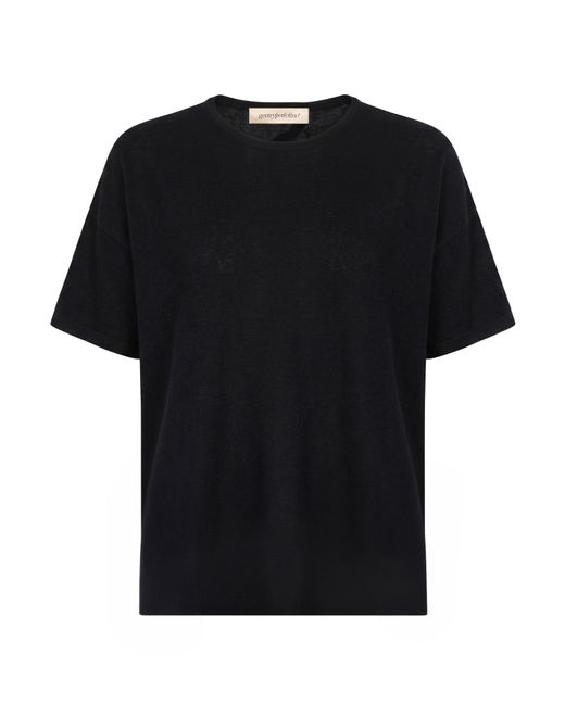Gentry Portofino Black Sweater Cashmere