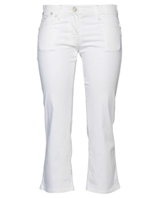 Jacob Cohen White Pants Cotton, Elastane