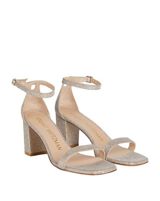 Stuart Weitzman Natural Sandals Textile Fibers