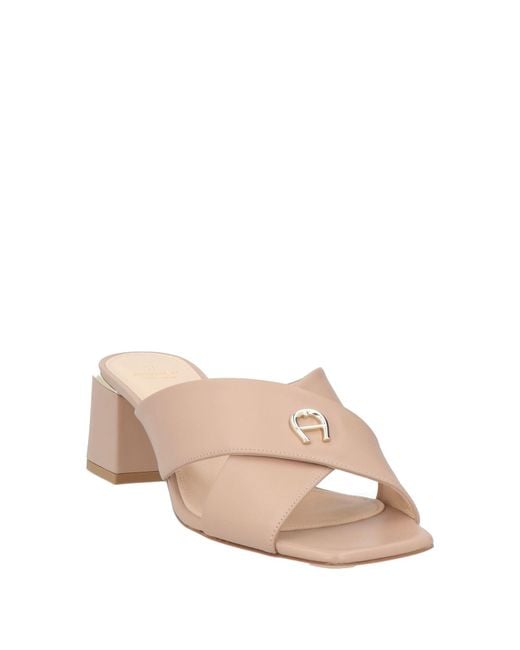 Aigner Pink Sandals Leather