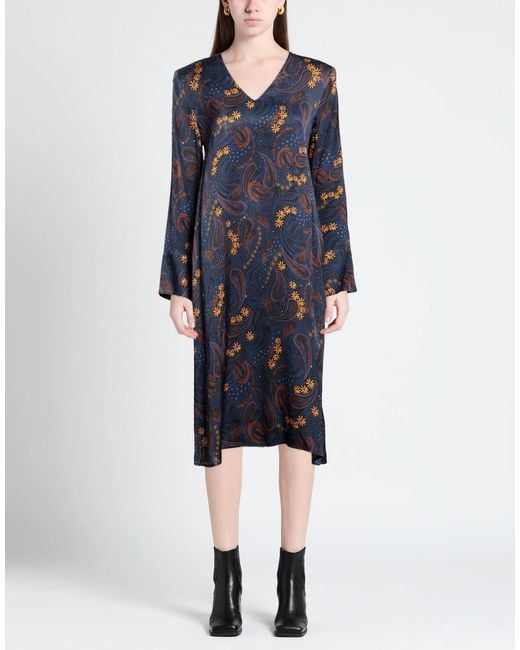 Brian Dales Blue Midi Dress
