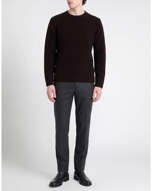 Messagerie Black Sweater Virgin Wool, Cotton, Polyamide for men