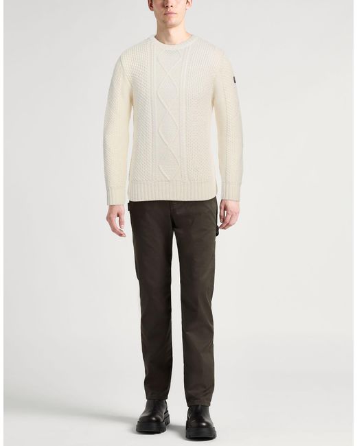 Paul & Shark White Sweater Virgin Wool for men