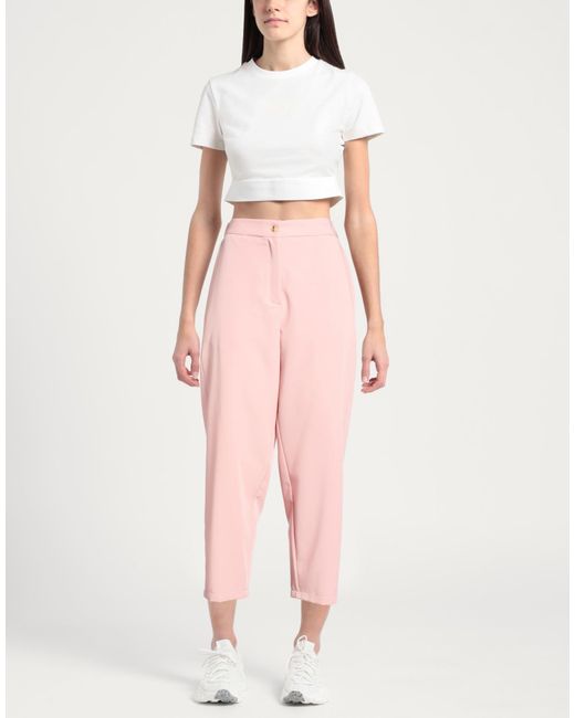 ViCOLO Pink Pants Polyester, Viscose, Elastane