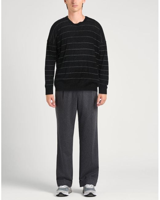 Isabel Benenato Black Sweater Linen for men