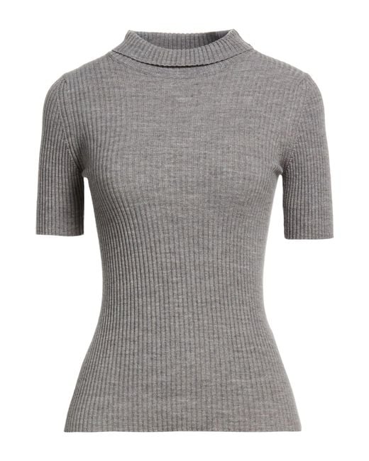 Manila Grace Gray Turtleneck Wool, Acrylic, Polyester, Polyamide