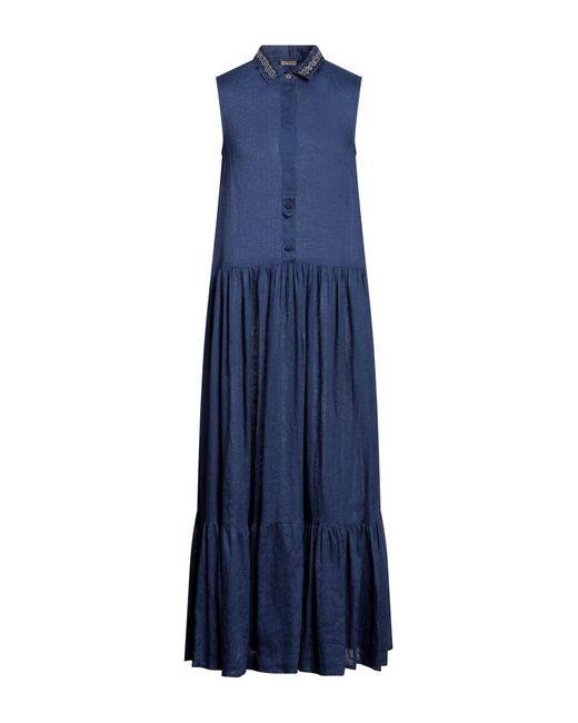 Maliparmi Blue Maxi Dress