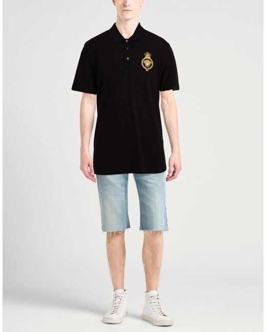 Polo Versace de hombre de color Black