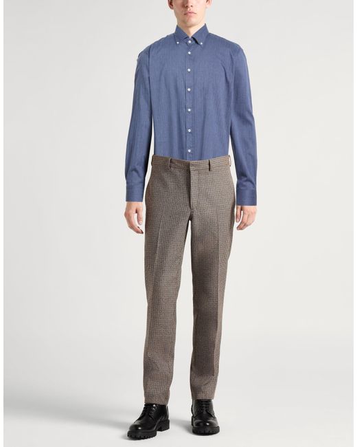 Tombolini Blue Shirt Linen for men