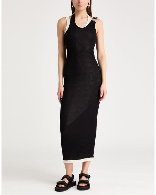Jean Paul Gaultier Black Maxi Dress Cotton