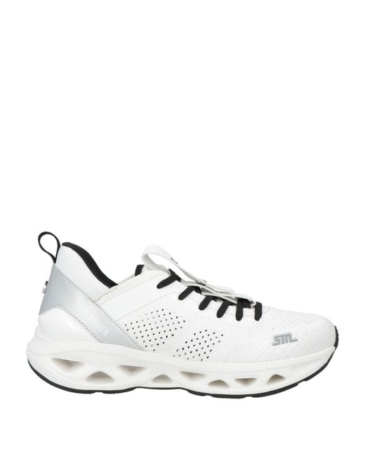 Steve Madden White Surge 1 Micro-knit Fabric Low-top Trainers
