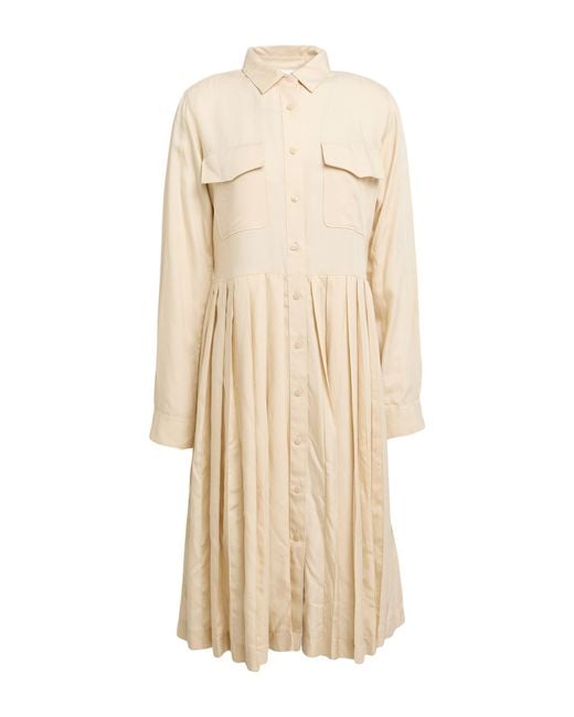 Lacoste Natural Midi Dress Lyocell