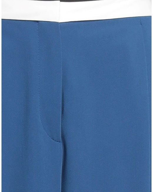 HUGO Blue Pants Viscose, Polyester, Recycled Polyester, Elastane