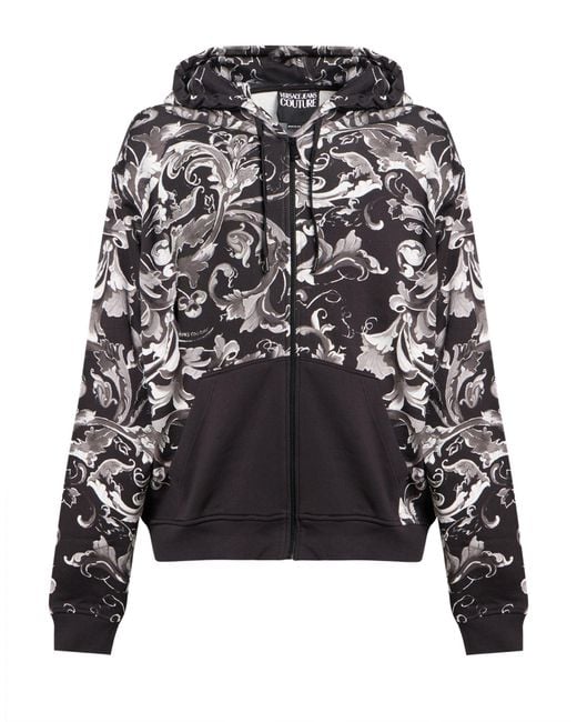 Versace Jeans Couture Black Sweatshirt Cotton for men