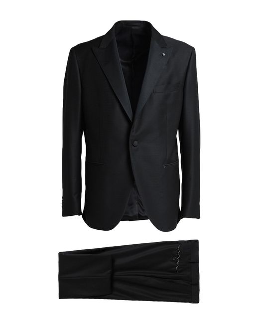 Luigi Bianchi Black Suit for men