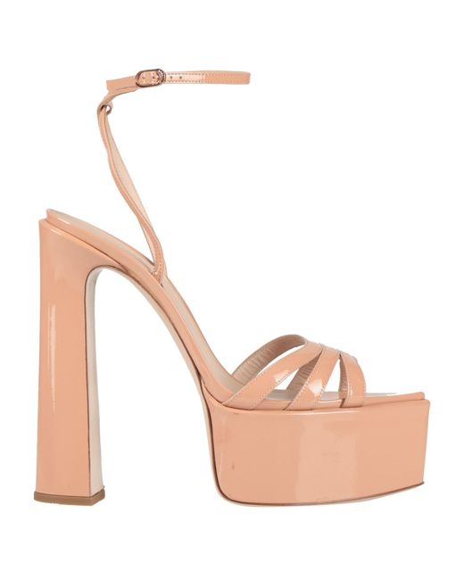 Le Silla Pink Sandals Leather