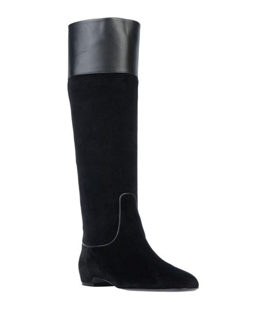 Roger Vivier Black Boot Leather