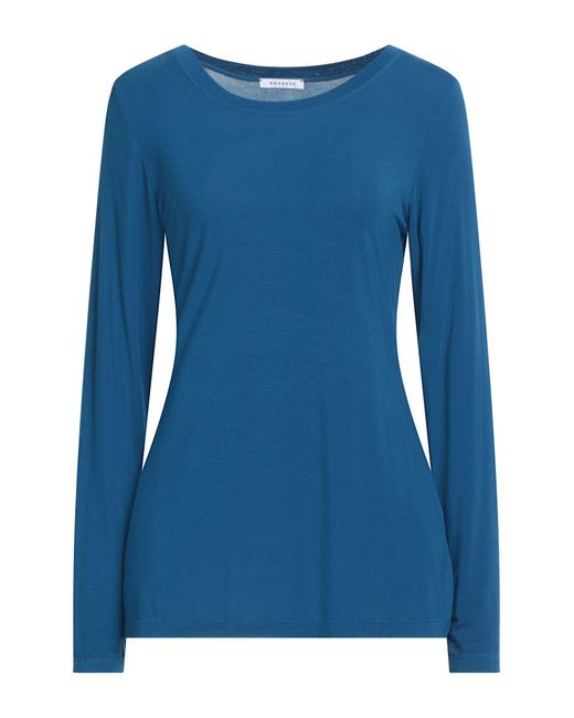 ROSSO35 Blue T-Shirt Viscose, Elastane