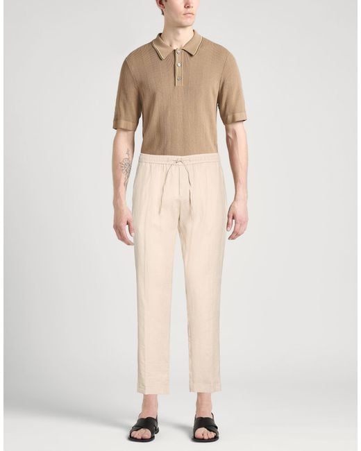 Michael Coal Natural Pants Linen for men