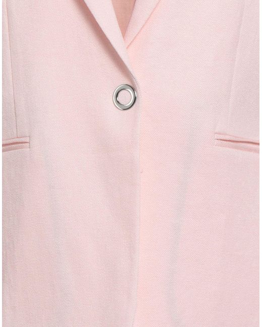 Boss Pink Blazer Linen, Viscose, Elastane