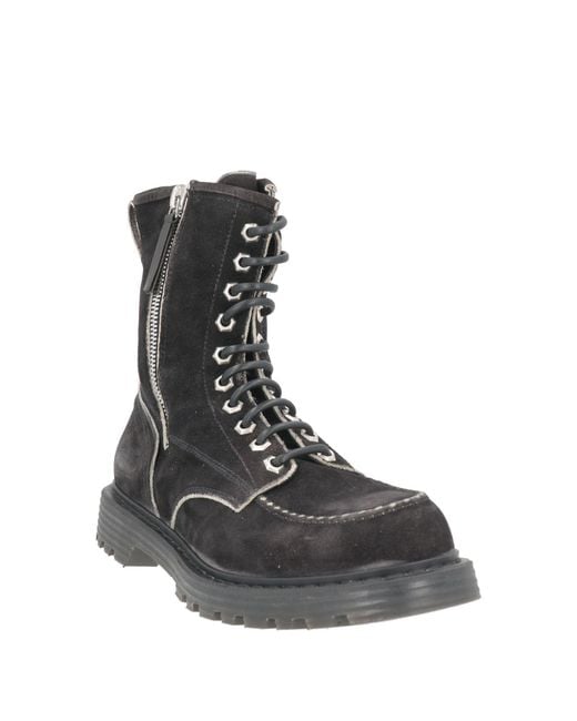 Premiata Black Ankle Boots for men