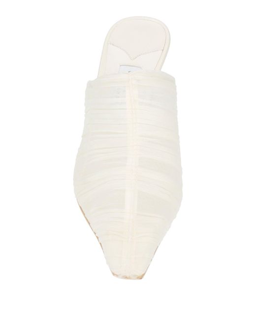 Jimmy Choo White Mules & Clogs