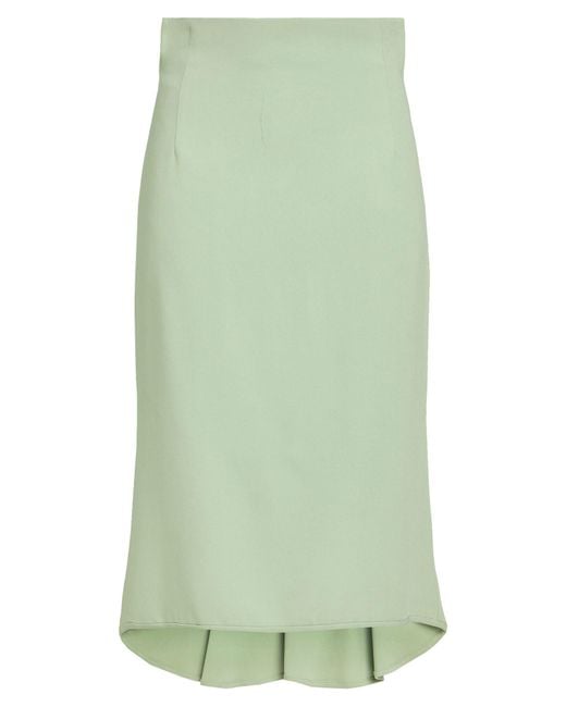 Ermanno Scervino Green Light Midi Skirt Viscose, Acetate, Lycra