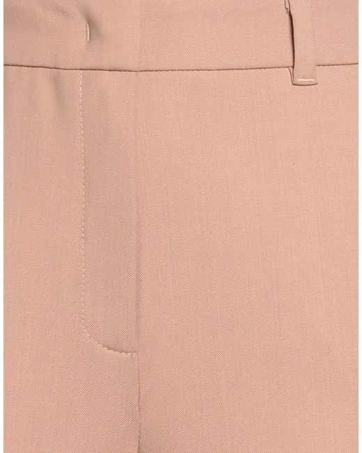 Marella Natural Pants Polyester, Virgin Wool, Elastane