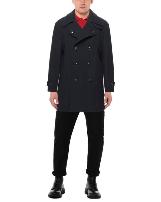 Jacob Cohen Blue Coat Virgin Wool, Polyamide for men