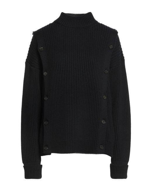Setchu Black Turtleneck Merino Wool