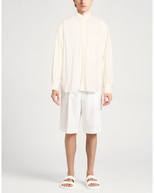 Studio Nicholson White Beams Shirt Cotton for men