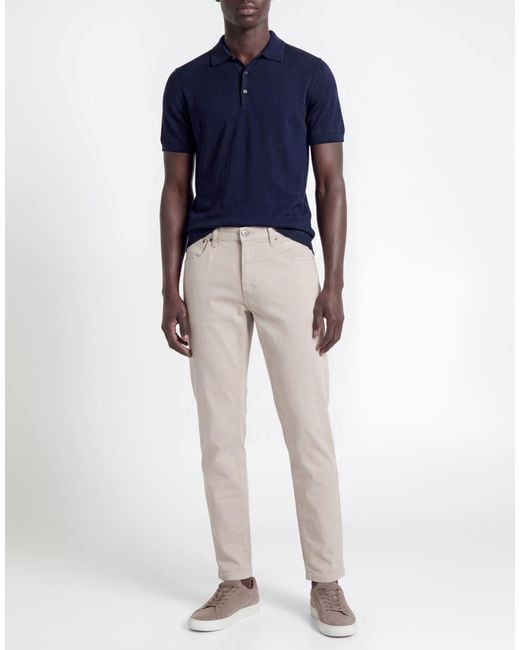Dondup Gray Light Pants Cotton, Elastomultiester, Elastane for men