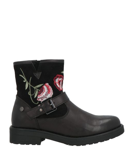 Xti Black The Perfect Pair Ankle Boots Tele Fibers